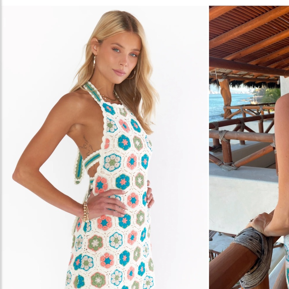 Show Me Your MuMu Multicolor Crochet Dress - Picture 5 of 9